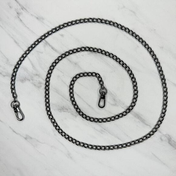 Gunmetal Tone Chain Link Purse Handbag Bag Replacement Strap ✨ - Picture 1 of 9